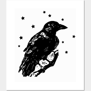 Raven and Stars Posters and Art